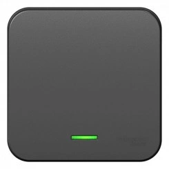 Выключатель 1-кл. ОП Blanca 10А IP20 (сх. 1) 250В с подсветкой с изолир. пластиной антрацит SchE BLNVA101116 Выключатель 1-кл. ОП Blanca 10А IP20 (сх. 1) 250В с подсветкой с изолир. пластиной антрацит SchE BLNVA101116