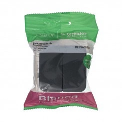 Выключатель 2-кл. ОП Blanca 10А IP20 (сх. 5) 250В с изолир. пластиной антрацит SchE BLNVA105016 Выключатель 2-кл. ОП Blanca 10А IP20 (сх. 5) 250В с изолир. пластиной антрацит SchE BLNVA105016