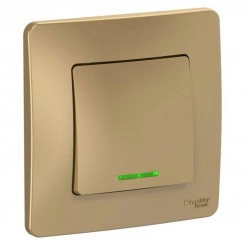 Выключатель 1-кл. СП Blanca 10А IP20 (сх. 1) 250В с подсветкой титан SchE BLNVS010114 Выключатель 1-кл. СП Blanca 10А IP20 (сх. 1) 250В с подсветкой титан SchE BLNVS010114