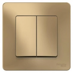 Выключатель 2-кл. СП Blanca 10А IP20 (сх. 5) 250В титан SchE BLNVS010504 Выключатель 2-кл. СП Blanca 10А IP20 (сх. 5) 250В титан SchE BLNVS010504