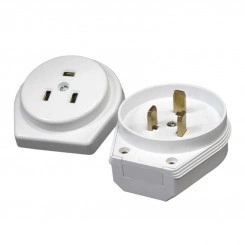 Разъем РШ-ВШ 32А 250В 2P+PE скрыт. уст. бел. UNIVersal 1236 Разъем РШ-ВШ 32А 250В 2P+PE скрыт. уст. бел. UNIVersal 1236