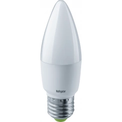 Лампа светодиодная 61 327 NLL-C37-8.5-230-2.7K-E27-FR 8.5Вт свеча матовая 2700К тепл. бел. E27 213лм 176-264В NAVIGATOR 61327