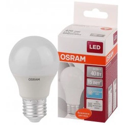 Лампа светодиодная LED Star Classic A 40 5.5W/840 5.5Вт грушевидная матовая 4000К нейтр. бел. E27 470лм 220-240В пластик. OSRAM 4058075086616