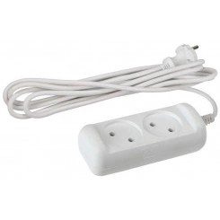 Удлинитель 2х3м без зазeмл. 6А IP20 UX(6)-2-3m ПВС 2х0.75 ЭРА Б0028347 Удлинитель 2х3м без зазeмл. 6А IP20 UX(6)-2-3m ПВС 2х0.75 ЭРА Б0028347