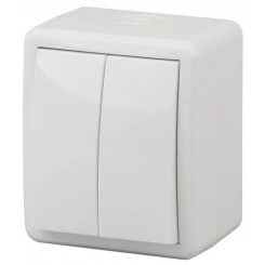 Выключатель 2-кл. ОП Эра Эксперт 10А IP54 11-1404-01 250В 10AX бел. Эра Б0020675 Выключатель 2-кл. ОП Эра Эксперт 10А IP54 11-1404-01 250В 10AX бел. Эра Б0020675