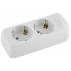 Колодка удлинителя KX-2e 2-м с зазeмл. ЭРА Б0028339