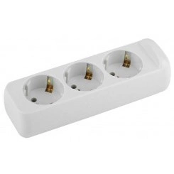 Колодка удлинителя KX-3e 3-м с зазeмл. ЭРА Б0028338