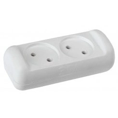 Колодка удлинителя KX-2 2-м без зазeмл. ЭРА Б0028330 Колодка удлинителя KX-2 2-м без зазeмл. ЭРА Б0028330