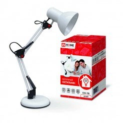 Светильник настольный под лампу СНО-15Б на основании 60Вт E27 бел. (коробка) IN HOME 4690612012896 Светильник настольный под лампу СНО-15Б на основании 60Вт E27 бел. (коробка) IN HOME 4690612012896