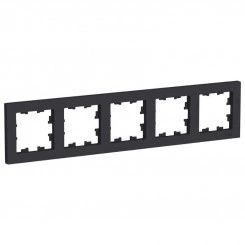 Рамка 5-м AtlasDesign универс. карбон SchE ATN001005 Рамка 5-м AtlasDesign универс. карбон SchE ATN001005