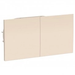 Розетка 2-м СП AtlasDesign 16А IP20 с заземл. защ. шторки со сдвижн. крышкой в сборе беж. SchE ATN000228