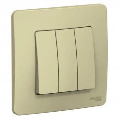 Выключатель 3-кл. СП Blanca 10А IP20 (сх. 1+1+1) 250В беж. SchE BLNVS100507 Выключатель 3-кл. СП Blanca 10А IP20 (сх. 1+1+1) 250В беж. SchE BLNVS100507