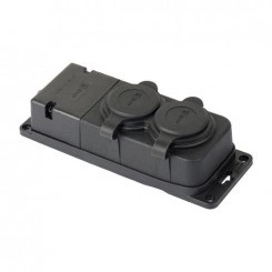 Розетка 2-м 16А IP44 2P+PE 230В с защ. крышками каучук PROxima EKF RPS-018-16-230-44-r Розетка 2-м 16А IP44 2P+PE 230В с защ. крышками каучук PROxima EKF RPS-018-16-230-44-r