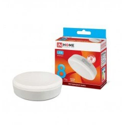 Лампа светодиодная LED-GX53-VC 8Вт 4000К нейтр. бел. GX53 720лм 230В IN HOME 4690612020730 Лампа светодиодная LED-GX53-VC 8Вт 4000К нейтр. бел. GX53 720лм 230В IN HOME 4690612020730
