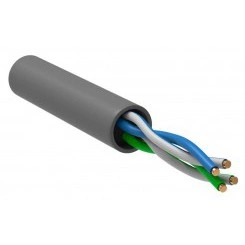 Кабель витая пара U/UTP кат.5e 2х2х24AWG solid CCA PVC GENERICA сер. 305м (м) ITK BC1-C5E02-111-305-G