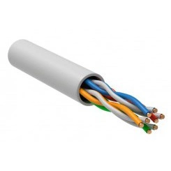 Кабель витая пара U/UTP кат.5e 4х2х24AWG solid LSZH GENERICA бел. 305м (м) ITK BC1-C5E04-128-305-G