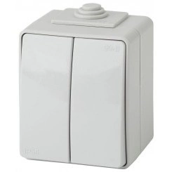 Выключатель 2-кл. ОП Эра Эксперт 10А IP65 11-1604-03 250В 10AX (10/100/1600) сер. Эра Б0035976 Выключатель 2-кл. ОП Эра Эксперт 10А IP65 11-1604-03 250В 10AX (10/100/1600) сер. Эра Б0035976