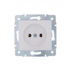 Механизм розетки 1-м СП Karina 16А IP20 без заземл. термопласт бел. LEZARD 707-0288-121B