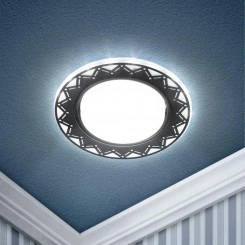 Светильник светодиодный DK LD27 WH/BK GX53 точечный; декор со светодиодной подсветкой бел./черн. ЭРА Б0037389 Светильник светодиодный DK LD27 WH/BK GX53 точечный; декор со светодиодной подсветкой бел./черн. ЭРА Б0037389