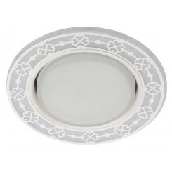 Светильник светодиодный DK LD28 WH/WH GX53 точечный; декор со светодиодной подсветкой бел./бел. ЭРА Б0037391 Светильник светодиодный DK LD28 WH/WH GX53 точечный; декор со светодиодной подсветкой бел./бел. ЭРА Б0037391