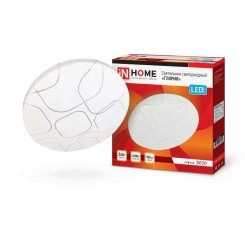 Светильник светодиодный DECO ГЛОРИЯ 24Вт 230В 4000К 1560лм 300мм IN HOME 4690612021904 Светильник светодиодный DECO ГЛОРИЯ 24Вт 230В 4000К 1560лм 300мм IN HOME 4690612021904