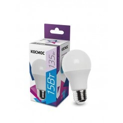 Лампа светодиодная A60 15Вт 6500К E27 220В КОСМОС LkecLED15wA60E2765 Лампа светодиодная A60 15Вт 6500К E27 220В КОСМОС LkecLED15wA60E2765