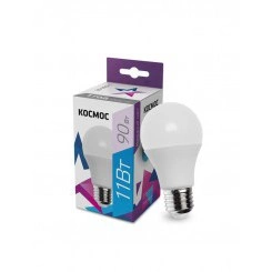 Лампа светодиодная A60 11Вт 6500К E27 220В КОСМОС LkecLED11wA60E2765 Лампа светодиодная A60 11Вт 6500К E27 220В КОСМОС LkecLED11wA60E2765