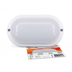 Светильник светодиодный СПП-ОВАЛ 8Вт 230В 6500К 640Лм IP65 герметичный IN HOME 4690612031378 Светильник светодиодный СПП-ОВАЛ 8Вт 230В 6500К 640Лм IP65 герметичный IN HOME 4690612031378