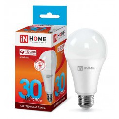 Лампа светодиодная LED-A70-VC 30Вт 4000К нейтр. бел. E27 2700лм 230В IN HOME 4690612024141