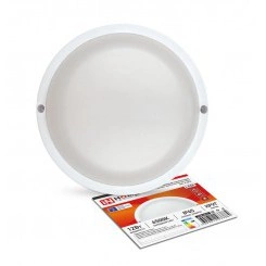 Светильник светодиодный герметичный СПП-А-КРУГ 12Вт 230В 6500К 960лм с оптико-акустическим датчиком IP65 IN HOME 4690612033884 Светильник светодиодный герметичный СПП-А-КРУГ 12Вт 230В 6500К 960лм с оптико-акустическим датчиком IP65 IN HOME 4690612033884