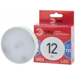 Лампа светодиодная GX-12W-865-GX53 R (диод таблетка 12Вт холодн. GX53) (10/100/4200) Эра Б0048014