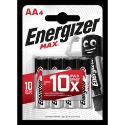 Элемент питания алкалиновый MAX LR6/316 BL4 (блист.4шт) Energizer E300157104