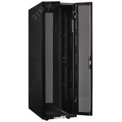 Шкаф серверный 19' 33U 800х1000мм передняя двухстворчатая перфорированная дверь/задняя перфорированная черный