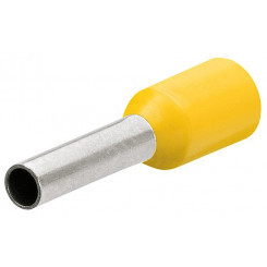 Гильзы контактные с пластиковым изолятором желтые 6мм2 (AWG 10) L=26мм 100шт