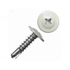 Саморез металл/металл 4.2х25 пресс-шайба сверло RAL7004 Саморез металл/металл 4.2х25 пресс-шайба сверло RAL7004