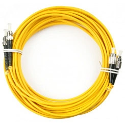 Шнур оптический duplex 15м FC-ST 9/125 sm LSZH FOP(d)-9-FC-ST-15m Шнур оптический duplex 15м FC-ST 9/125 sm LSZH FOP(d)-9-FC-ST-15m