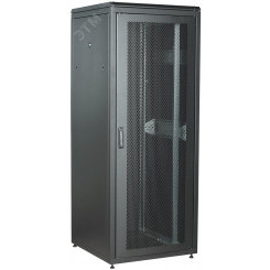 Шкаф сетевой 19' LINEA N 28U 800х800мм перфорированная передняя дверь задняя металлическая черный