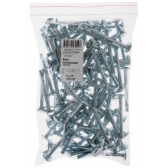 Болт DIN603 М6х60 мебельный оцинкованный (100 шт) Болт DIN603 М6х60 мебельный оцинкованный (100 шт)