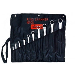 Набор ключей накидных двусторонних 10 шт. (6-30) хромированные Набор ключей накидных двусторонних 10 шт. (6-30) хромированные