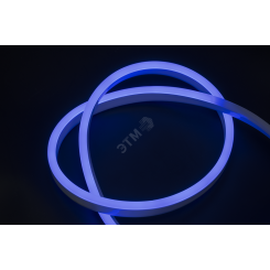 Лента светодиодная ''Неон'' PFN-01 2835/120 220V 6w/m 8*16mm Blue IP65 1м синяя