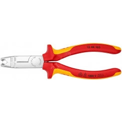 Клещи-стрипперы VDE 1000V для популярных круглых проводов и проводов для сырых помещений (в частности NYM  5х25мм) зачистка: 15-25 мм рез: проволока средней твёрдости  31 мм твёрдая проволока  2 мм кабель  10 мм (16 мм) L-165 мм диэлектрические