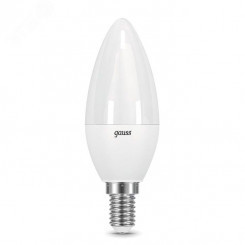 Лампа светодиодная LED 7 Вт 550 Лм 6500К холодная E14 Свеча шаг. диммирование Black Gauss