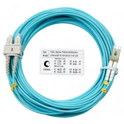 Шнур оптический duplex 10м LC-SC 50/125 mm OM3 LSZH FOP-50-LC-SC-10m Шнур оптический duplex 10м LC-SC 50/125 mm OM3 LSZH FOP-50-LC-SC-10m