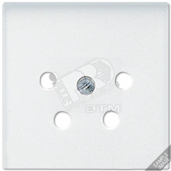 Крышка для телефонной розетки  алюминий