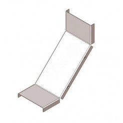 Крышка лотка замкового КЛПЗ 50х50-90 УХЛ1 для поворота трассы вверх на 90, горячее цинкование(толщина покрытия40...120мкм), S1,5