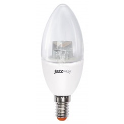 Лампа светодиодная LED 7Вт E14 теплый белый свеча прозрачная