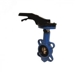 Затвор дисковый поворотный чугунный Tecfly DN 50 PN 16 с рукояткой, диск нерж сталь, манжета силикон Затвор дисковый поворотный чугунный Tecfly DN 50 PN 16 с рукояткой, диск нерж сталь, манжета силикон