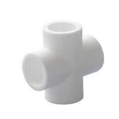 Крестовина 20 полипропиленовая PPR белая Крестовина 20 полипропиленовая PPR белая