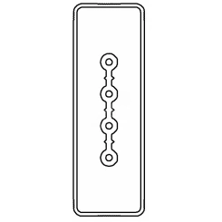 Секция прямая шинопровод 2+0 точек отвода L=3000мм Cu 4P 40A
