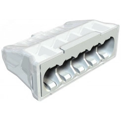 Клемма OBO пружинная 5x2,5 мм2 (упаковка 2 шт., серая) Клемма OBO пружинная 5x2,5 мм2 (упаковка 2 шт., серая)